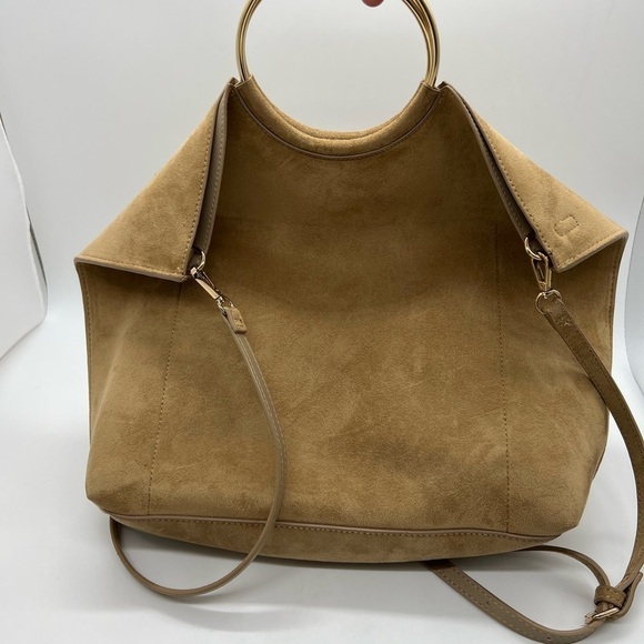 BANANA REPUBLIC WOMENS TAN SYNTHETIC LEATHER BAG - Picture 2 of 12